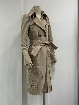 2004 Gucci by Tom Ford paneled nylon trench coat