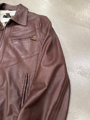 S/S2007 Roberto Cavalli paneled flight leather jacket