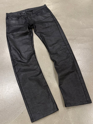 2000s Dior by Hedi Slimane coated jeans