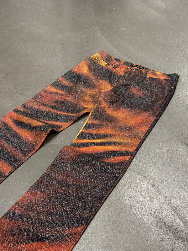 2000 Roberto Cavalli Tiger print pants