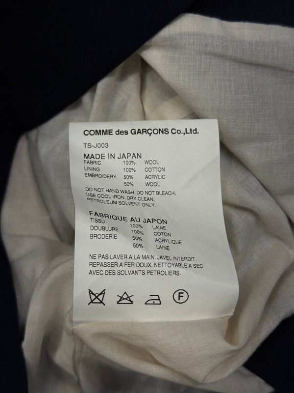 Comme des Garçons flower embroidery cropped jacket
