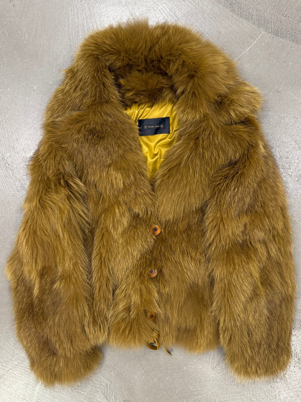 1990s Plein Sud real fur cropped jacket