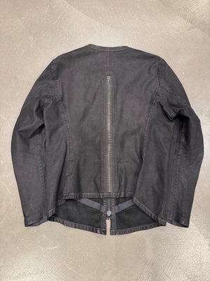 Isaac Sellam artisanal metal spine leather jacket