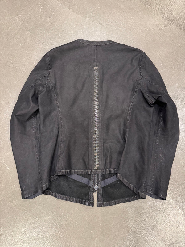 Isaac Sellam artisanal metal spine leather jacket