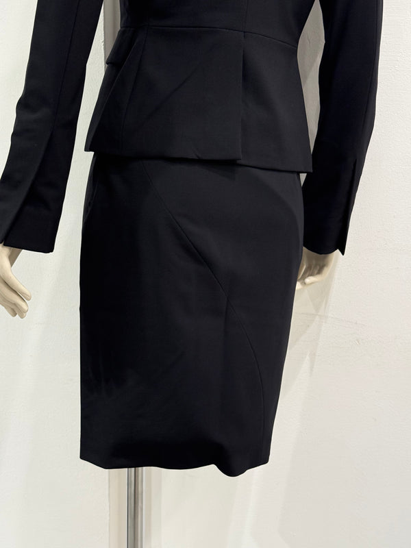 1997 Gucci by Tom Ford runway wool tailored skirt suit set