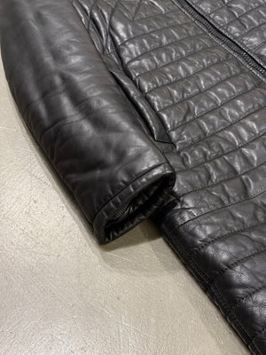 A/W2003 Dior by Hedi Slimane quilted leather Luster coat