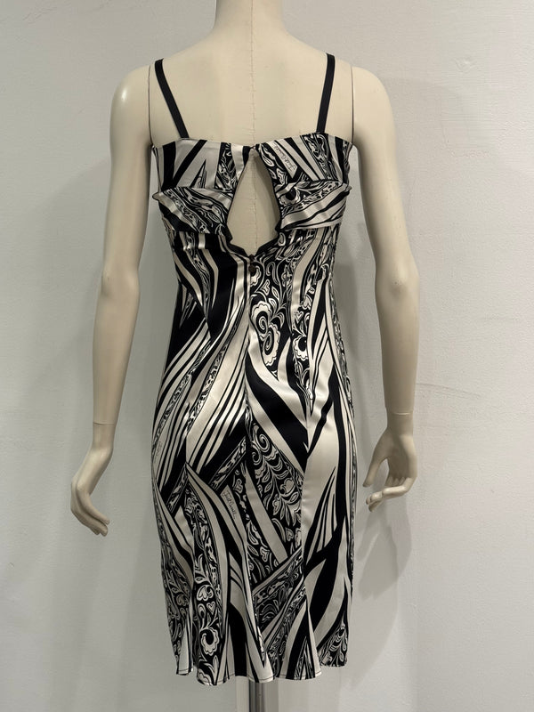 2000s Cavalli abstract floral print dress