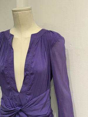 2004 Gucci by Tom Ford purple dress