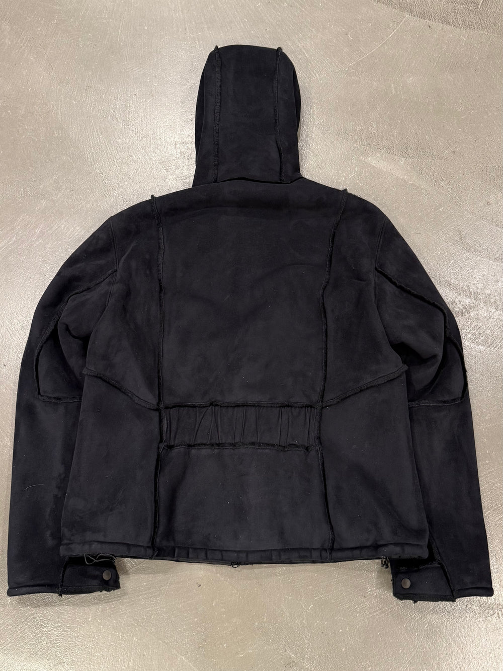 1990s Armani hooded faux shearling jacket