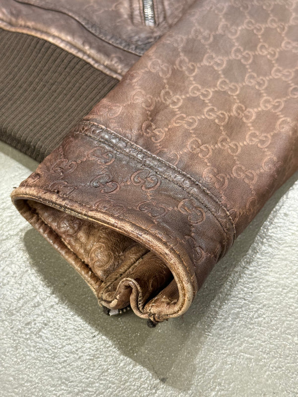 2010s Gucci "Guccissima" monogram leather jacket