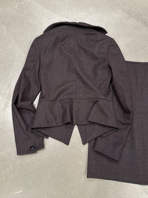 1990s Vivienne Westwood red label set jacket + skirt