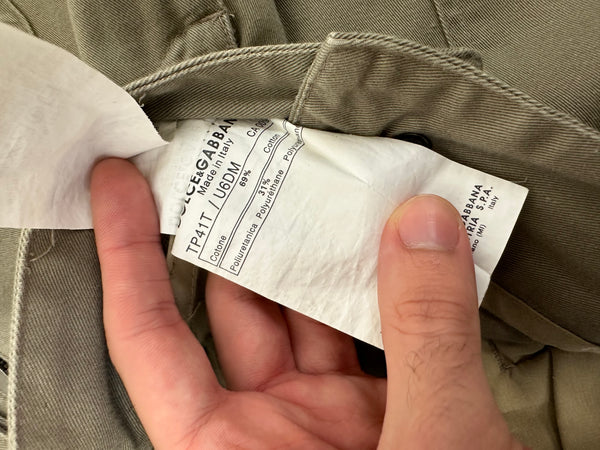 AW2003 Dolce & Gabbana runway sample bondage cargo pants