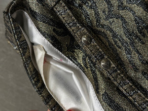 2000s Fendi mini Baguette bag with Shimmering Finish