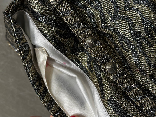 2000s Fendi mini Baguette bag with Shimmering Finish