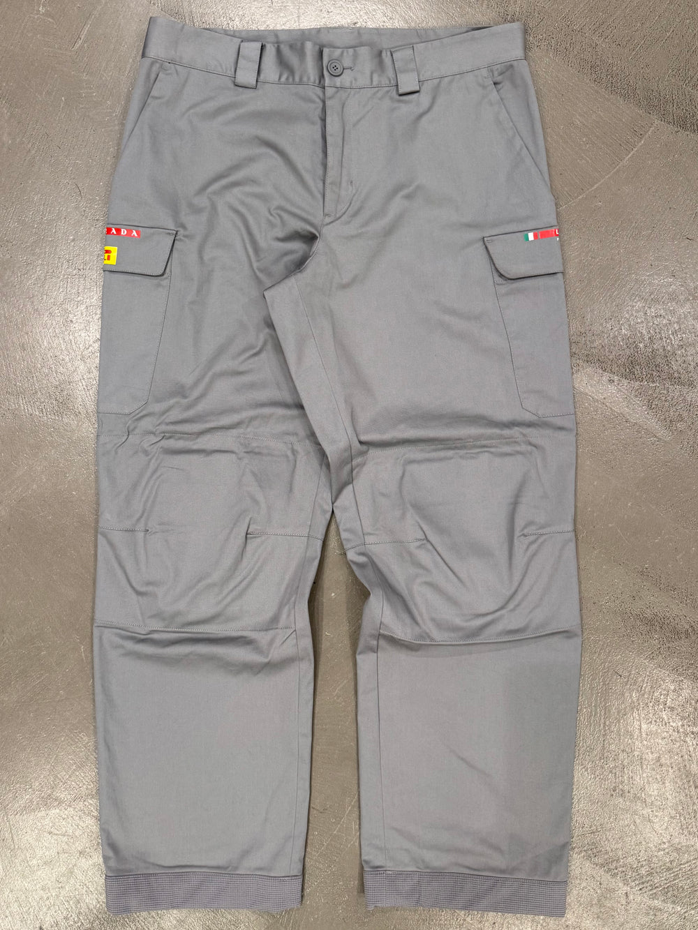 2023 Prada Luna Rossa technical pants with reinforced knees