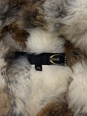 2000s Cavalli fur military parka