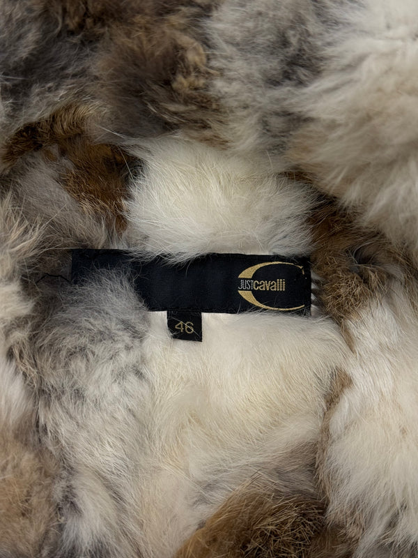 2000s Cavalli fur military parka