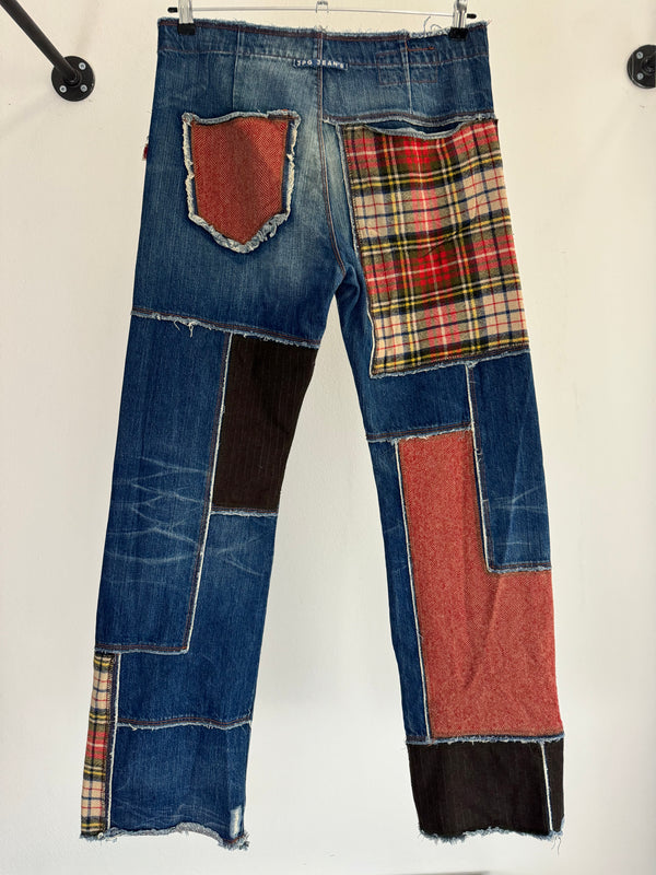 1990s Jean Paul Gaultier patchwork jeans