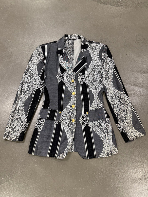 2000s Jean Paul Gaultier paisley set blazer skirt