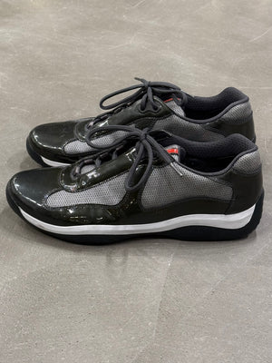 2000s Prada America's Cup patent leather sneakers