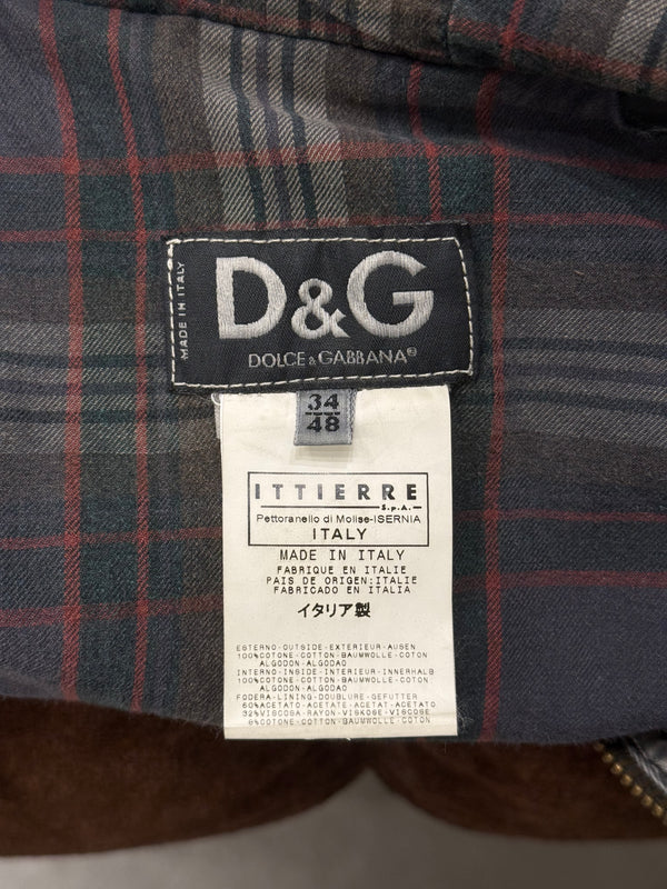 A/W2003 Dolce & Gabbana faded cargo bomber jacket