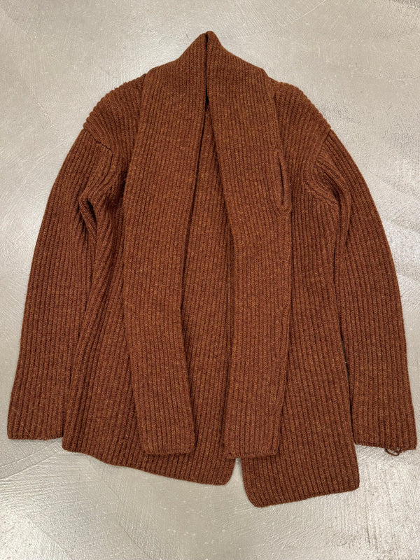 A/W1996 Yohji Yamamoto runway scarf thick wool asymmetrical knit