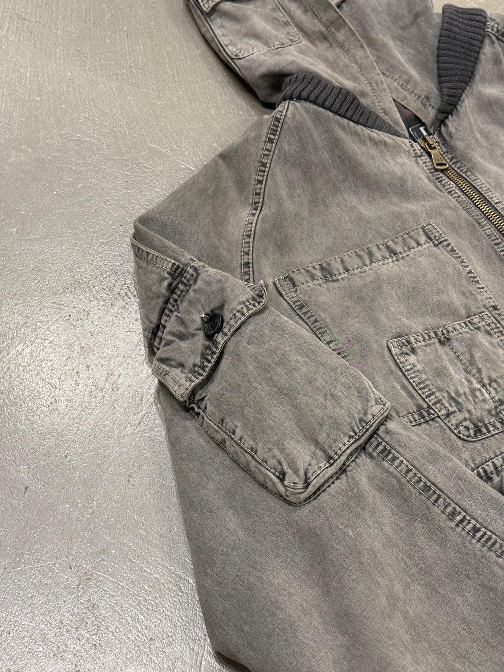 A/W2003 Dolce & Gabbana faded cargo bomber jacket