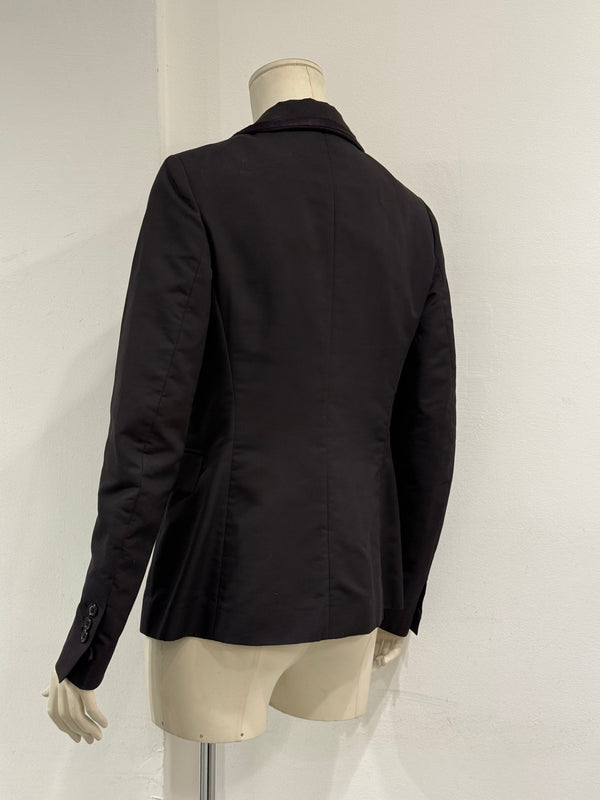 2010s Yves Saint Laurent contrast stitch blazer