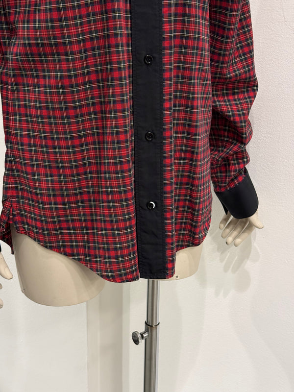 A/W2005 Dior by Hedi Slimane runway eagle embroidery check shirt
