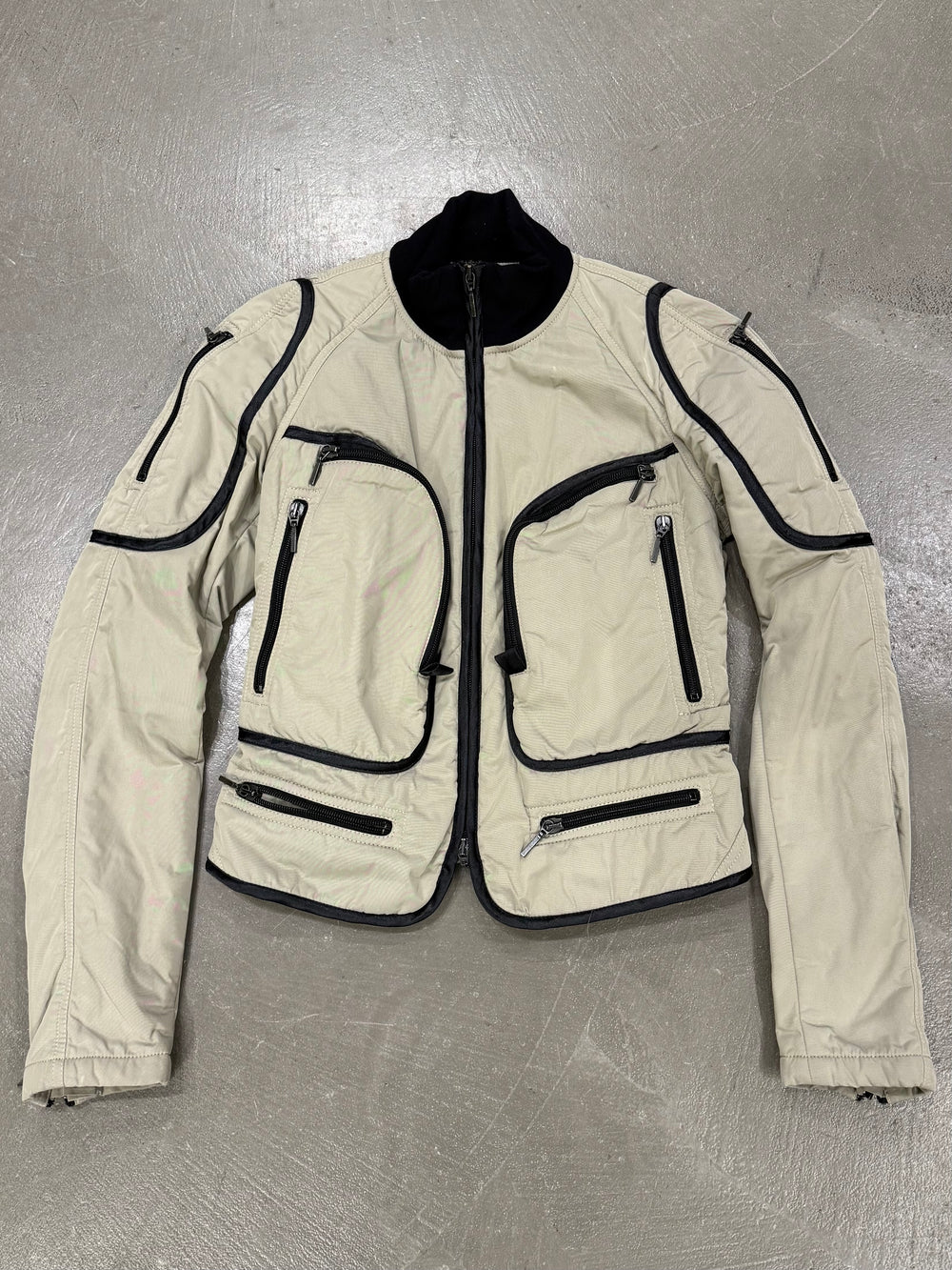 2000s Plein Sud cargo moto utility jacket