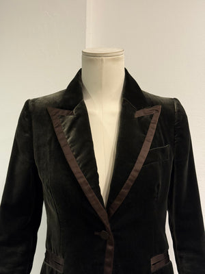 A/W2003 Gucci By Tom Ford velvet blazer