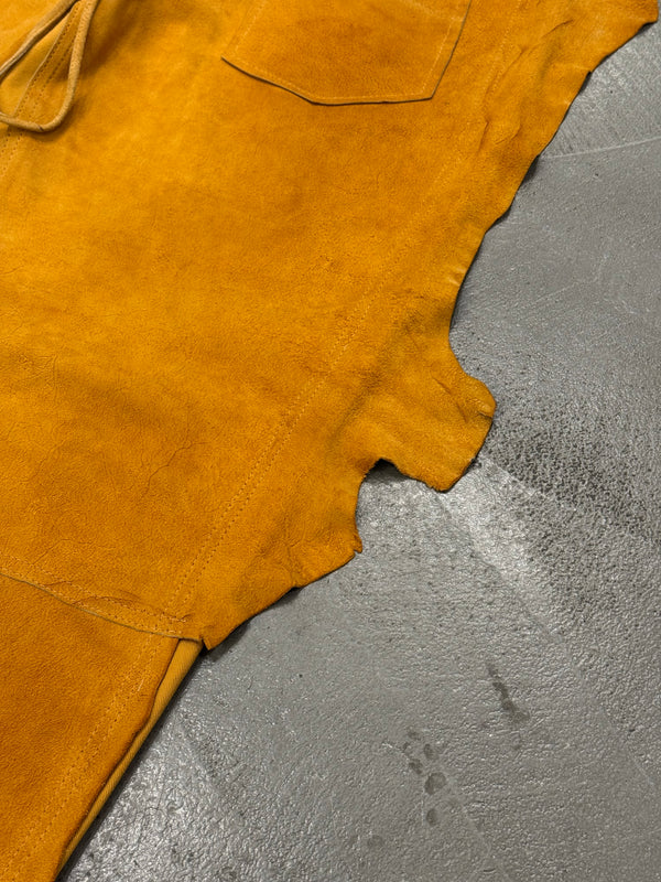 2000s Jean Paul Gaultier hybrid leather pants