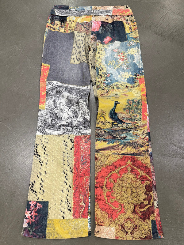 A/W2002 Roberto Cavalli patchwork pants