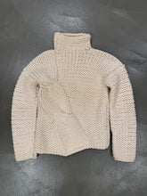 Load image into Gallery viewer, 2000s Alexander McQueen hand made thick asymmetrical knit
