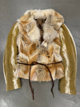 Load image into Gallery viewer, 2000s Roberto Cavalli coyote fur hybrid jacket
