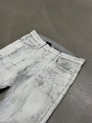 S/S2006 Dior by Hedi Slimane painted denim pants