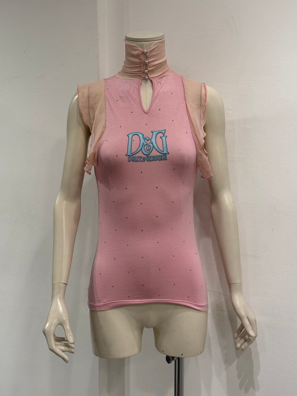 2000s Dolce & Gabbana logo tank top