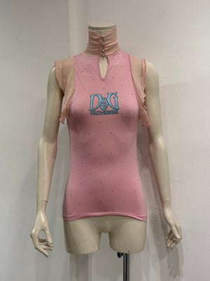 2000s Dolce & Gabbana logo tank top