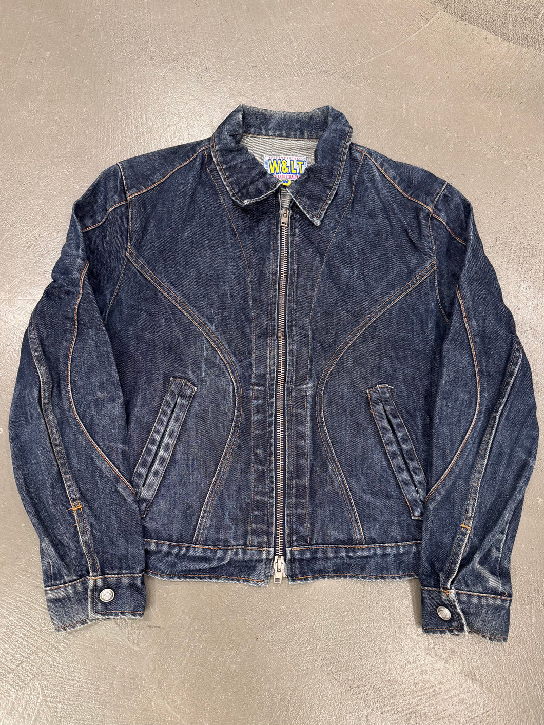 1990s Walter Van Beirendonck paneled denim jacket