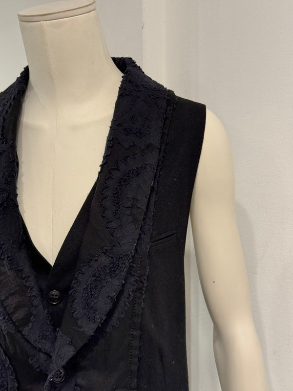 Ann Demeulemeester double layer bondage vest