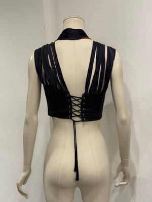 S/S1989 Jean Paul Gaultier iconic cone bra corset with shoulder straps