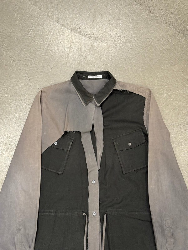 2000s Hussein Chalayan hybrid deconstructed shirt