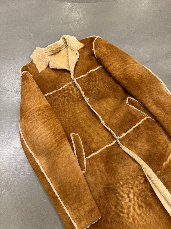 1990s Dolce & Gabbana patchwork shearling coat
