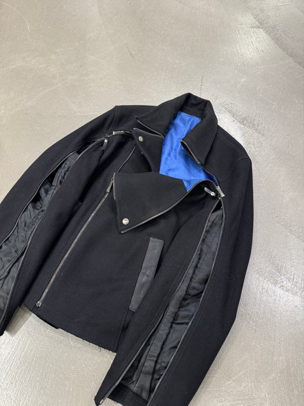 A/W2012 Roberto Cavalli full sleeve zipper aviator jacket