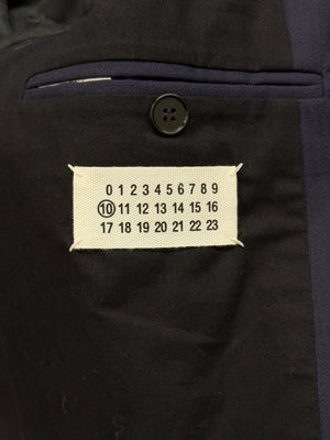 2014 Maison Margiela compressed leather collar blazer
