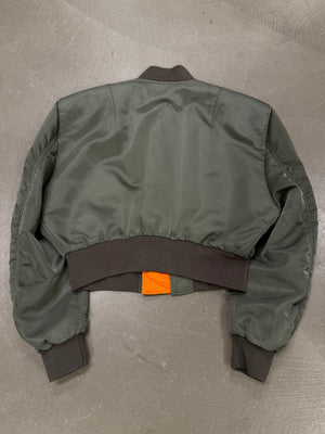 S/S2017 Balenciaga by Demna runway cropped boxy bomber jacket with padded shoulders