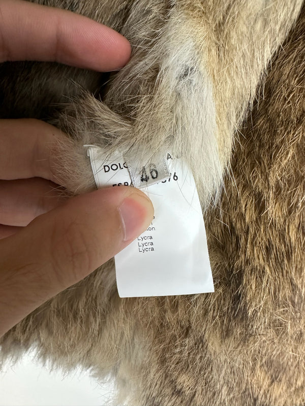 AW2002 Dolce & Gabbana cargo fur vest