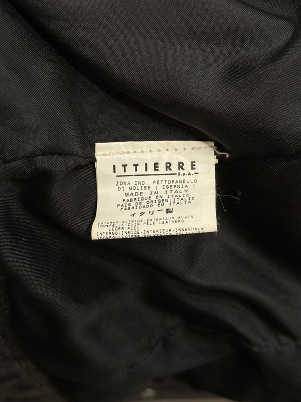 2000S Roberto Cavalli faded distressed leather jacket