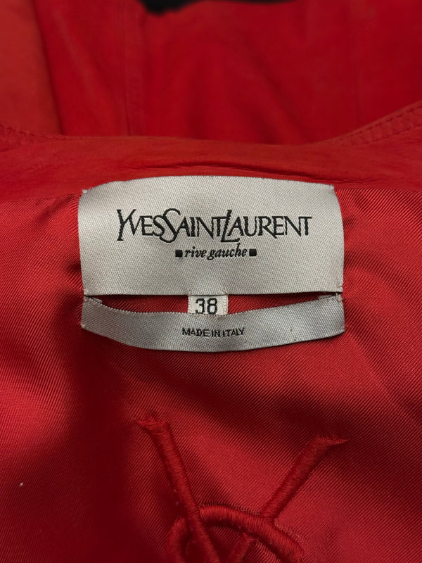 A/W2003 Yves Saint Laurent runway ruffled suede jacket