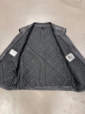 1990s Versace “Adonis Hasselt” leather vest